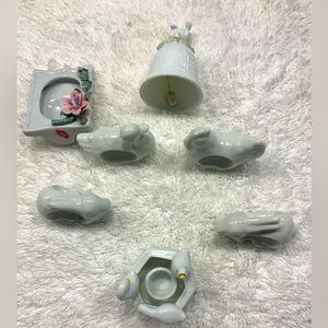 Vintage Napkin Rings Farm Animals Set of 4 ..and other rare finds